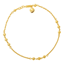 Picture of Triple Bead Link Cable Chain Anklet Gold Plated