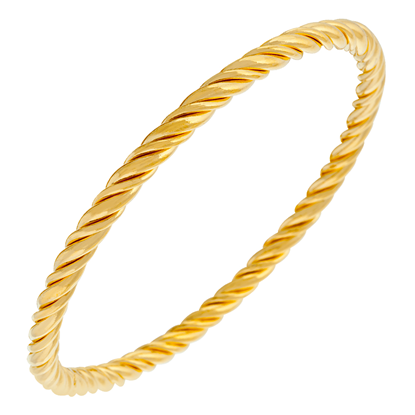 Picture of Classic Twisted Bangle Gold Plated