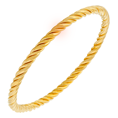 Picture of Classic Twisted Bangle Gold Plated