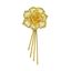 Picture of Large Vintage Rose Brooch Gold Plated