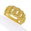 Picture of Bold Double Link Chain Ring Band Gold Plated
