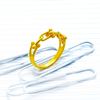 Picture of Small Hardware Chain Link Ring Gold Plated