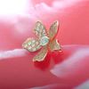 Picture of Mini Orchid Flower Brooch Rose Gold Plated
