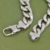 Picture of Chunky Cuban Chain Bracelet Rhodium Plated