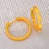 Picture of Minimalist CZ Hoop Earrings Gold Plated