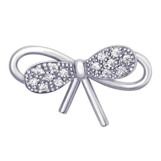 Picture of RHODIUM PLATED MINI BROOCH JEWELLERY (BH5158)
