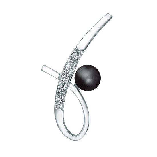 Picture of RHODIUM PLATED MINI BROOCH JEWELLERY (BH5154)
